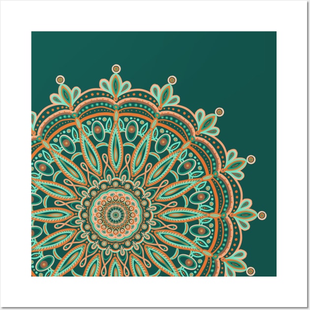 Bohochic Mandala - AQUA Wall Art by Lio Does Things